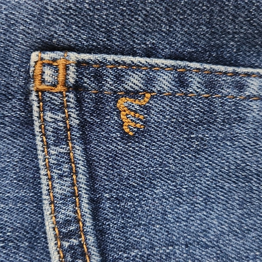 Madewell Tall Kick Out Crop Jeans Brinton Wash + Stretch Size 28 Tall Raw Hem - Picture 8 of 15